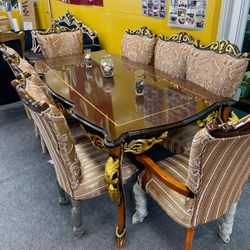 Dining table Set With 8 Chairs Brand new ,Free Delivery available 