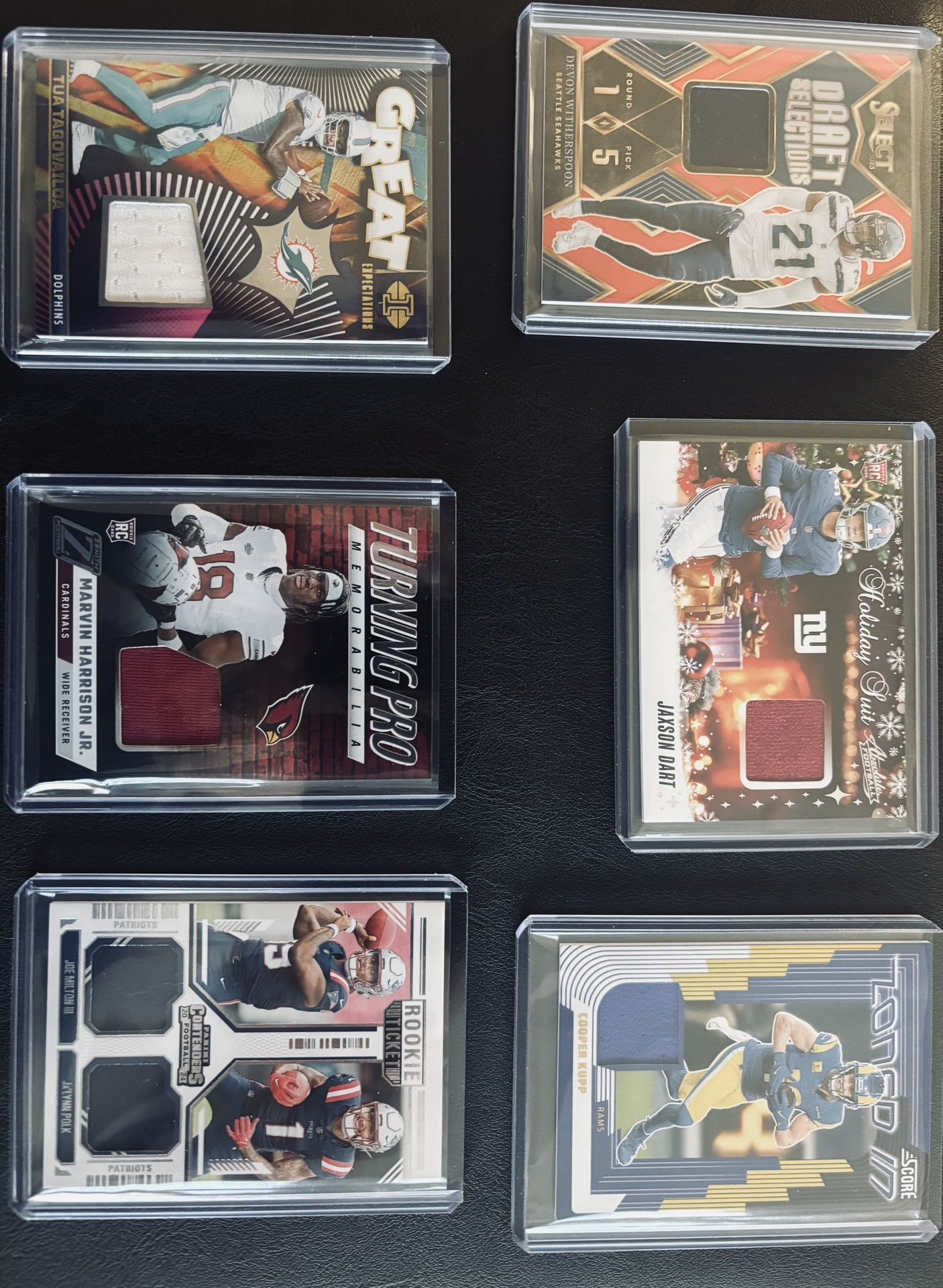 Lot Of 6 Patch Memorabilia Cards