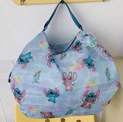 Disney Lilo & Stitch Shupatto-Style Folding Zipper Tote