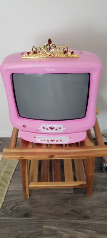 Disney Princess Pink TV & DVD Player CRT