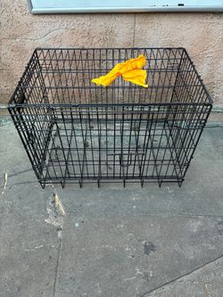 Black Wire Folding Dog Crate