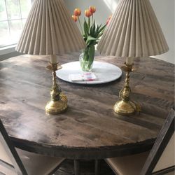 Brass Bedside Lamps