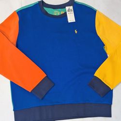 New Boy's Polo Sweatshirt Size 18-20