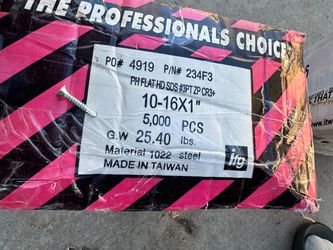 Flat top Phillips self tap screws