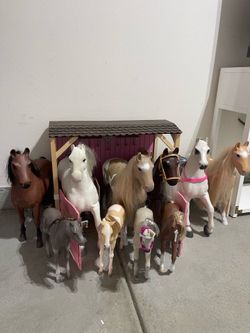 Our Generation horses and barn