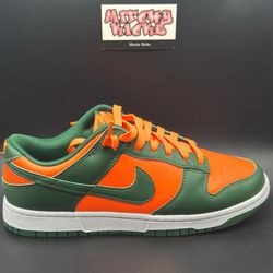 Nike Dunk Low Retro Miami Hurricanes Sz. 9.5