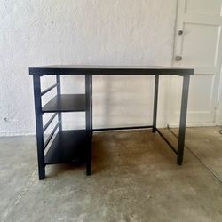 Black desk