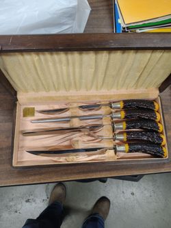 Flint Hollow Ground Carving Set 5pc