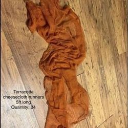 Terracotta/rust Cheesecloth 