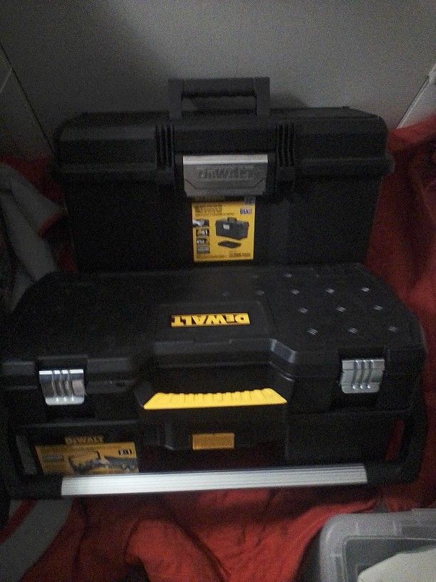 4 DeWalt Tool Boxes Assorted Sizes.