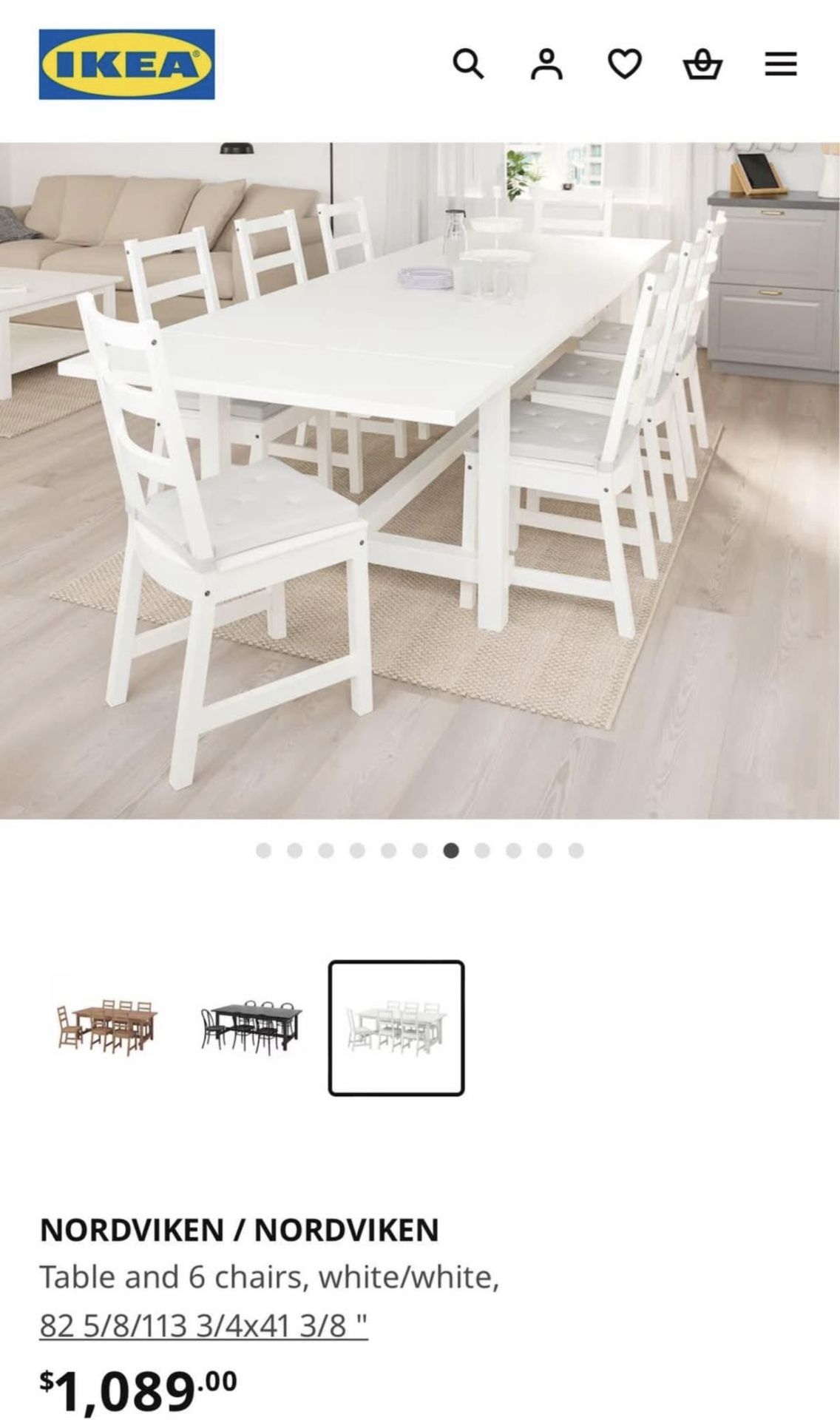 IKEA Convertible Dinnjng Table
