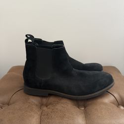 Black Suede Chelsea Boots - Men’s 12