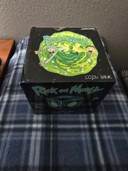 Rick and Morty "Mr. Meeseeks Box-O-Fun" Collectible Ceramic Coin Bank.
