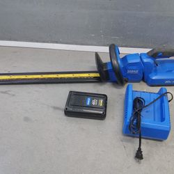 KOBALT 40v Max Brushless Cordless 24-in Hedge Trimmer Kit (2Ah Battery) (contact info removed)