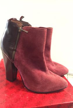 Red high boots size 8.5