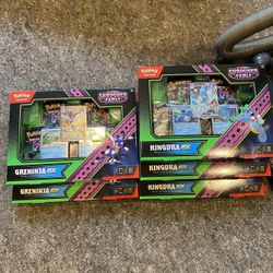 Pokemon TCG Shrouded Fable Kingdra Ex And Greninja Ex Box