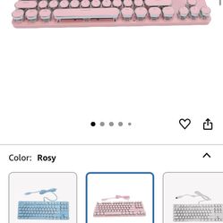 Backlit 87 key gamer keyboard (Rosy)