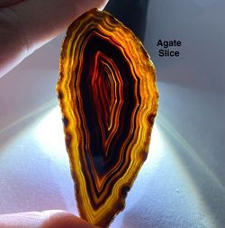 Brazilian Agate Genuine Slice Stone 27g