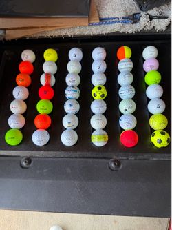 Golf balls, hundreds and hundreds of namebrand golf balls somehow have experience some new some have a little bit more experience, but nevertheless ca