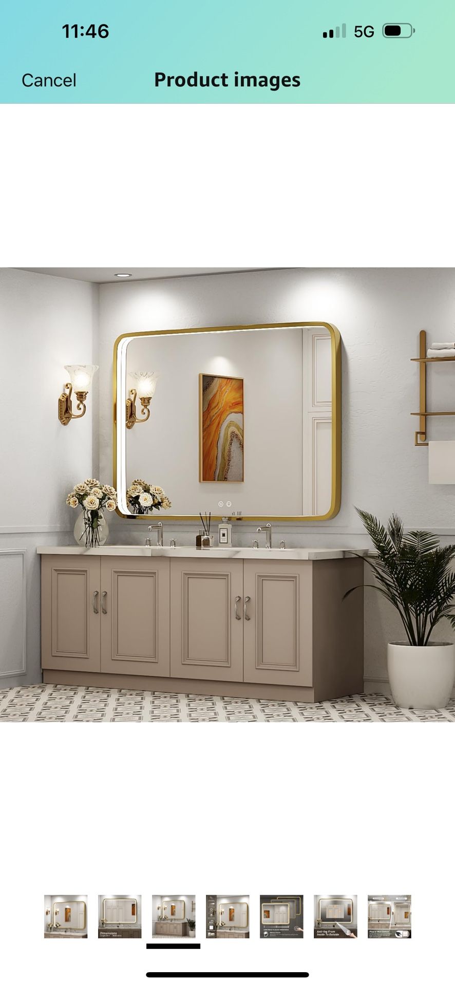 Led Mirror 40x28 Inches