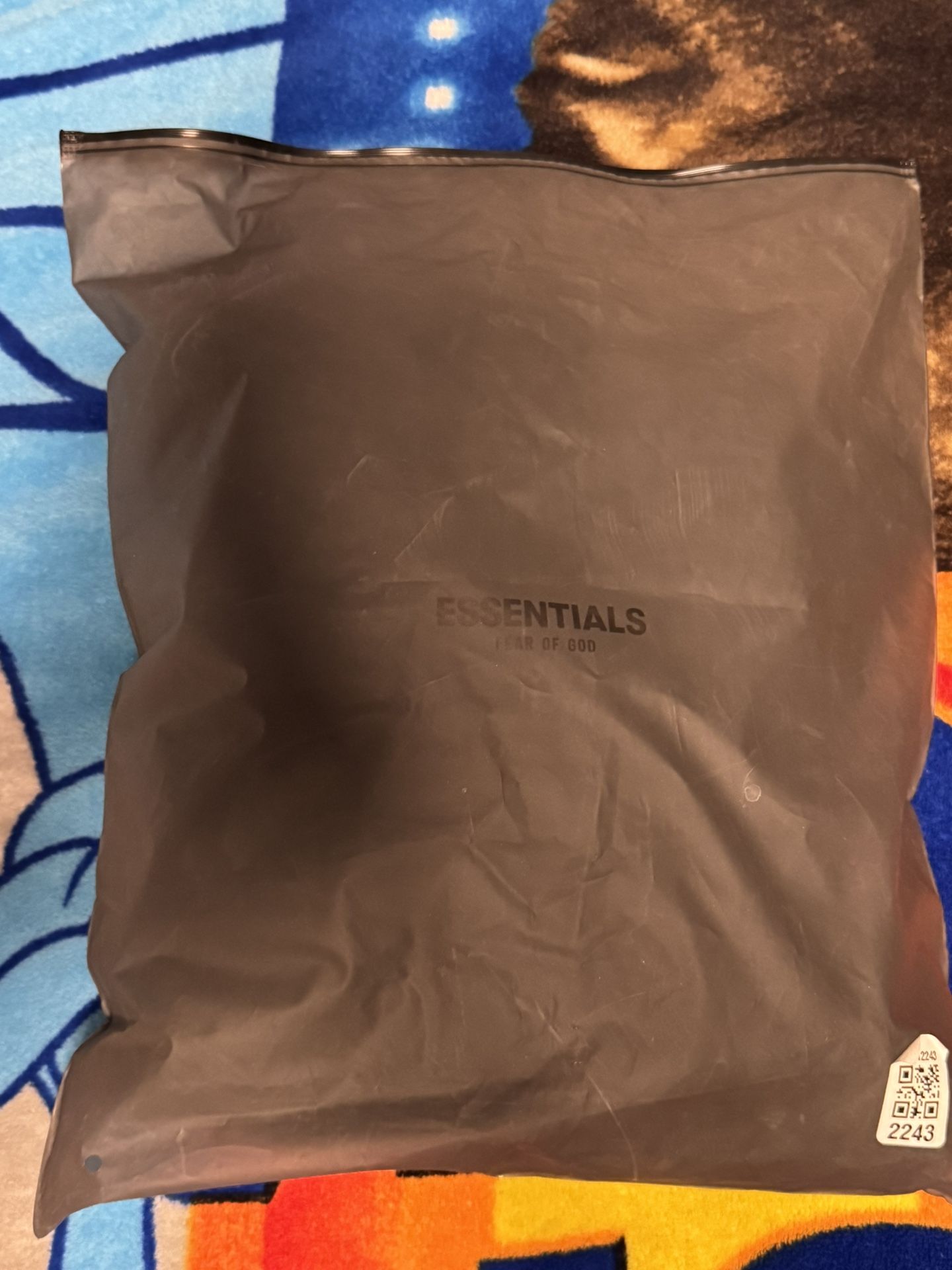 Black Essentials Hoodie Size Medium