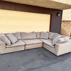 5 PC Cloud Modular Sectional Couch Sofa