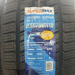 New 235/50 R18 Supermax Ht-1 $125 Per Tire