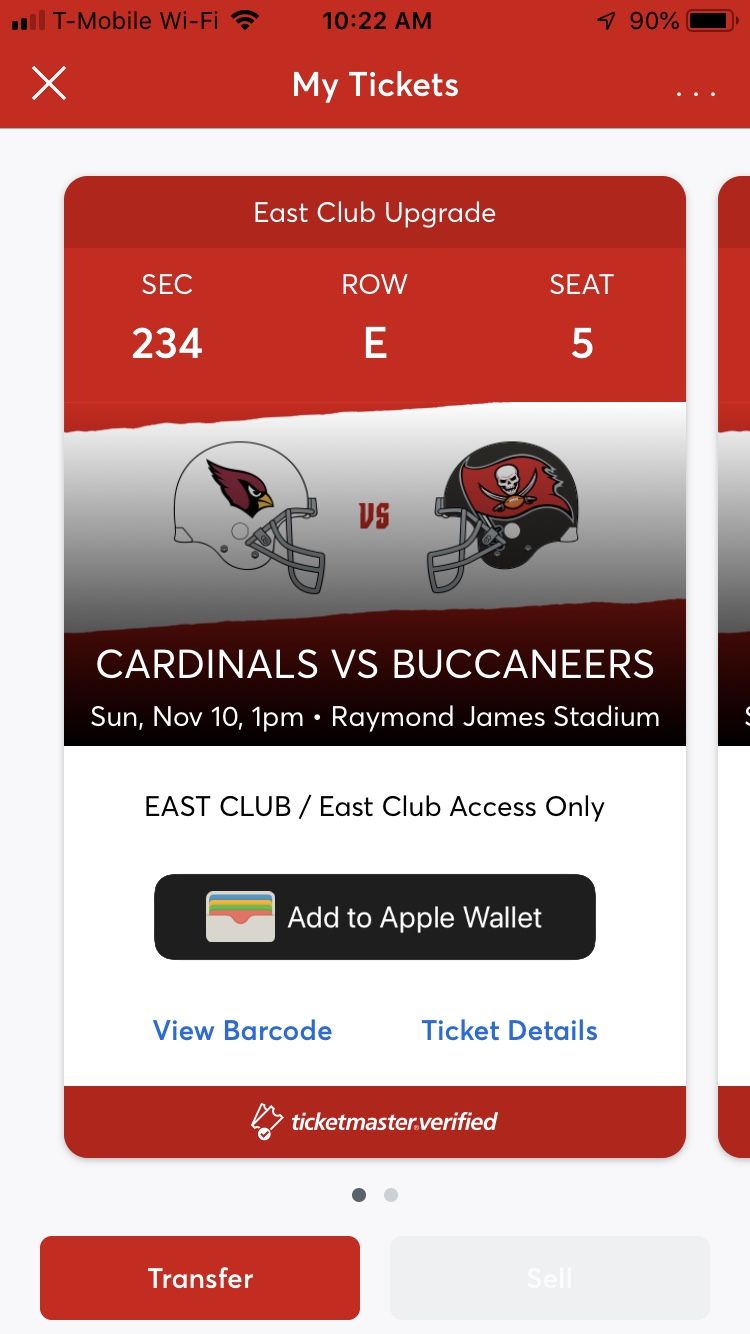 Cardinals vs Buccaneers