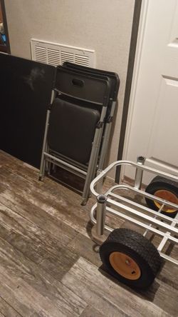 Brand new utility beach cart with table and chairs