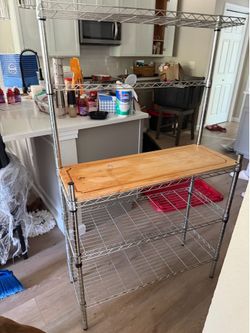 depth with butcher block top.