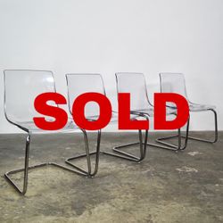 ✨ "BEST SELLER" IKEA TOBIAS CHAIR (CLEAR/CHROME/PLATED)