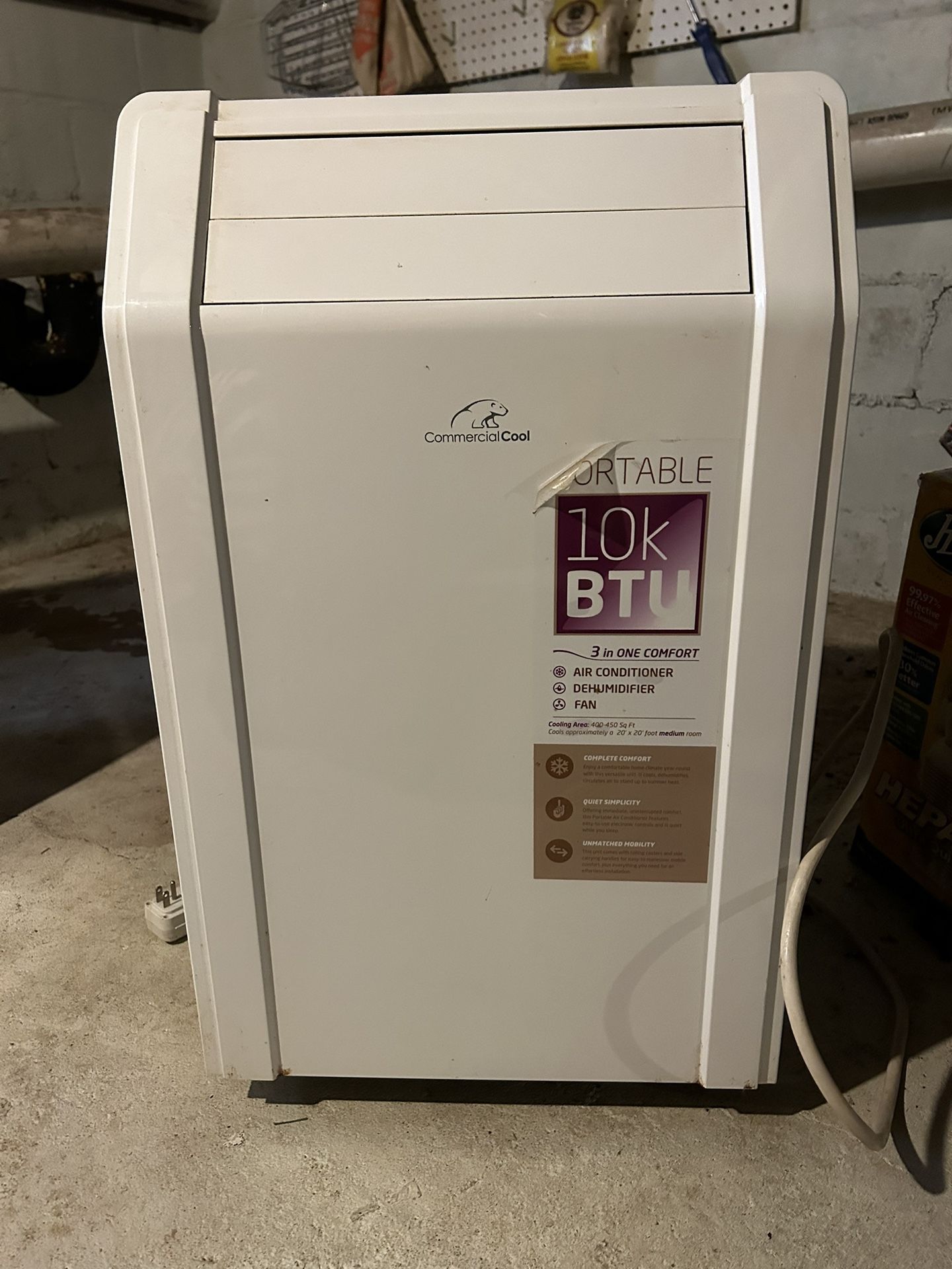 Commercial Cool Portable 10K BTU 3/1 Comfort