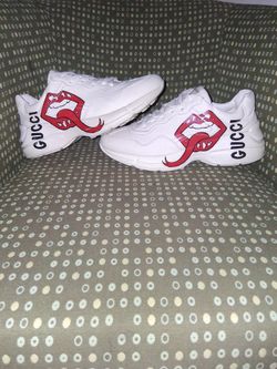 Gucci Leather Rython Dirty Mouth Sneakers Size 10