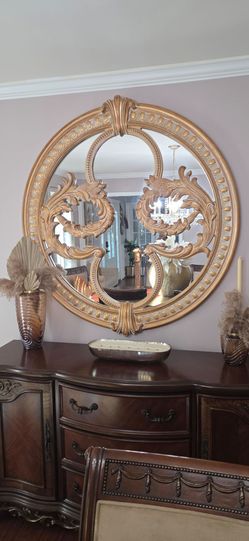Large Ornate Gold Mirror