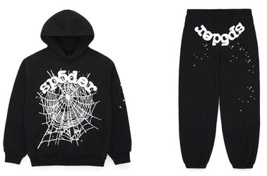Size S sp5der hoodie and sweatpant. One to one quality, which is also 100% cotton. Lmk if you want to make a offer