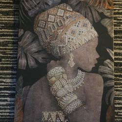 Embellished Canvas Artwork 