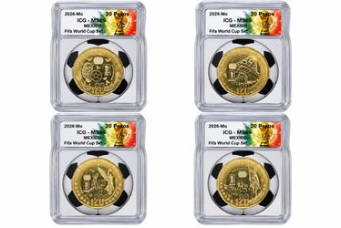 FIFA World Cup four piece coin collection