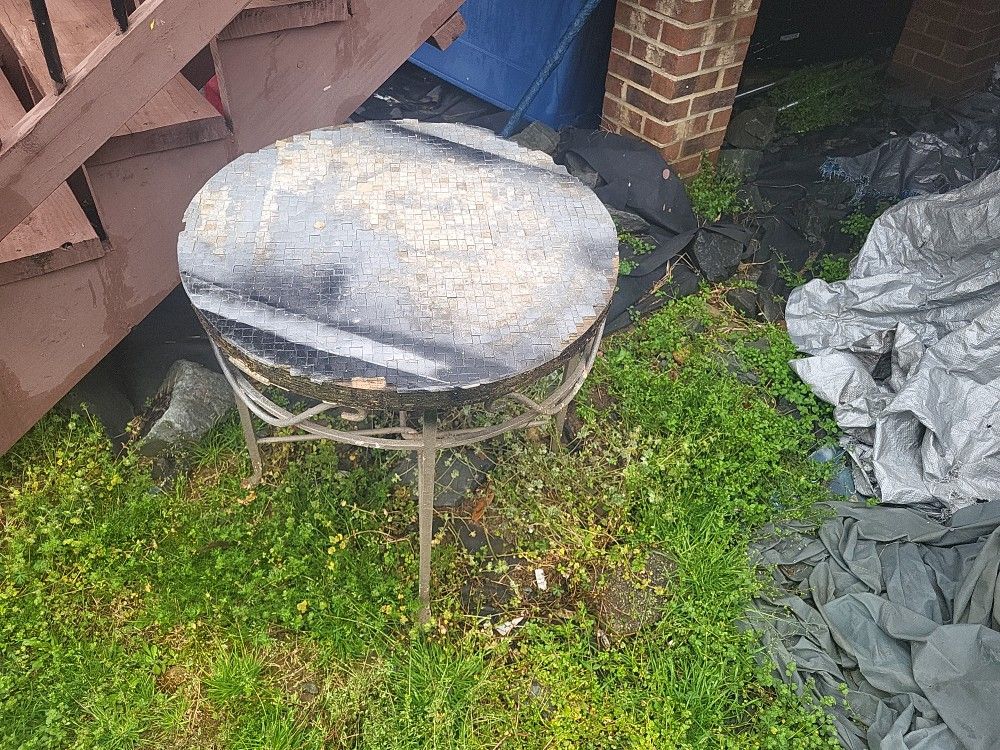 Small Ceramic Tile Table