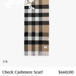 BURBERRY cashmere Scarf 
