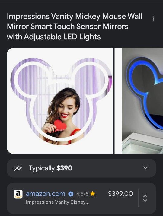 Mickey Mouse Vanity Mirror $300 OBO