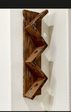 5 Bottle Wine Holder Wall Decor Hand Crafted 