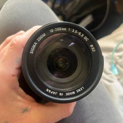 Cannon Sigma Dc Camera Lens 200 Mm