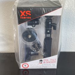 New XSories XSFTS3E001 Fix Tilt Shoot Telescopic Pole Camera Mount5 Go Pro Etc