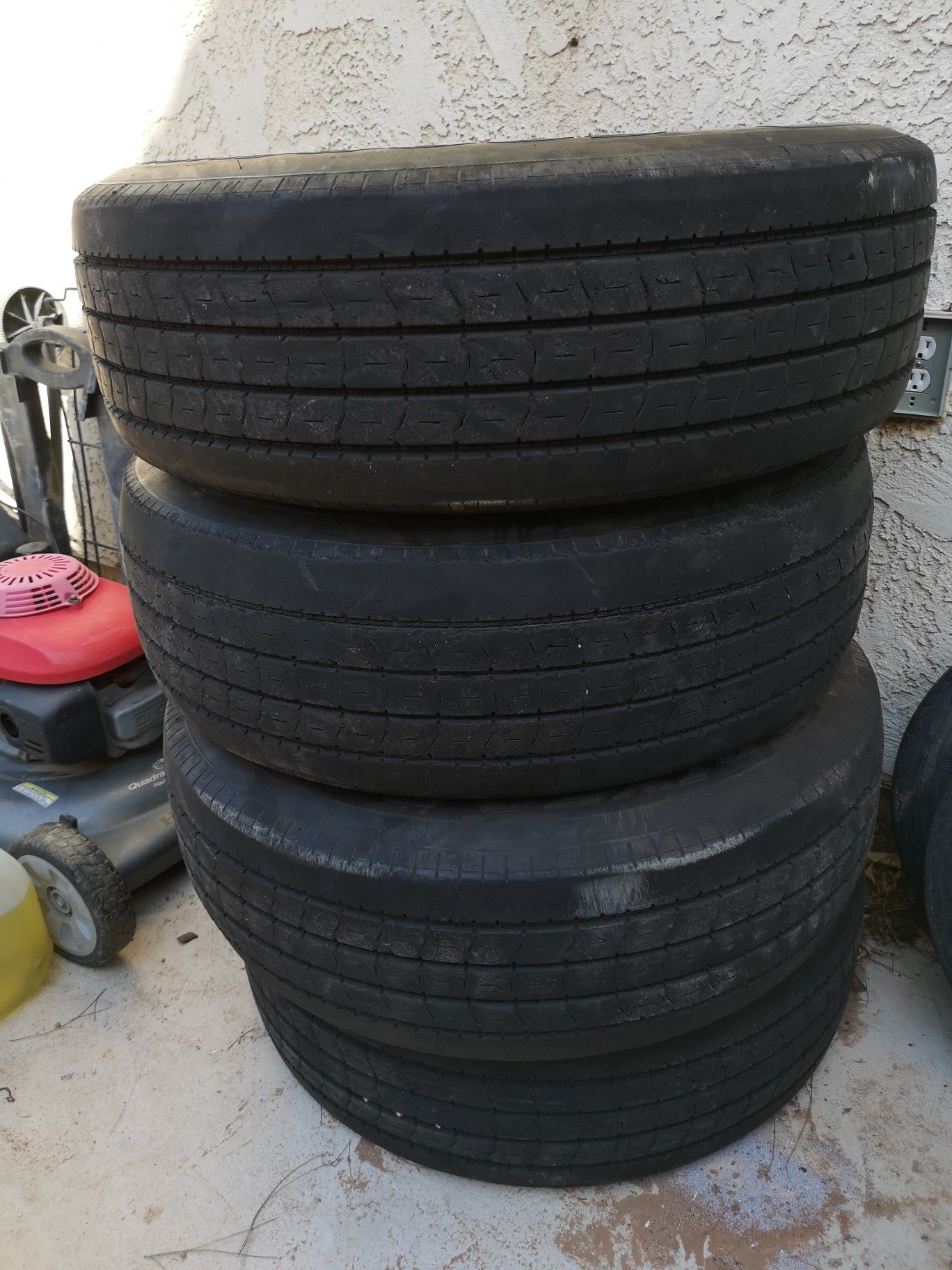 4 Goodyear 23575 16 g rated trailer tires for Sale in Gilbert, AZ
