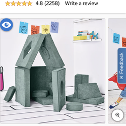 Yourigami Kids Convertible Play Fort