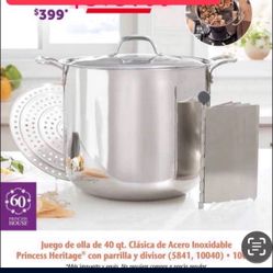 Olla Vaporera Y Tamalera De 40 Qt