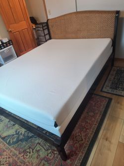 Full size mattress and headboard and bed frame