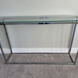 Glass Top Entryway Table $40