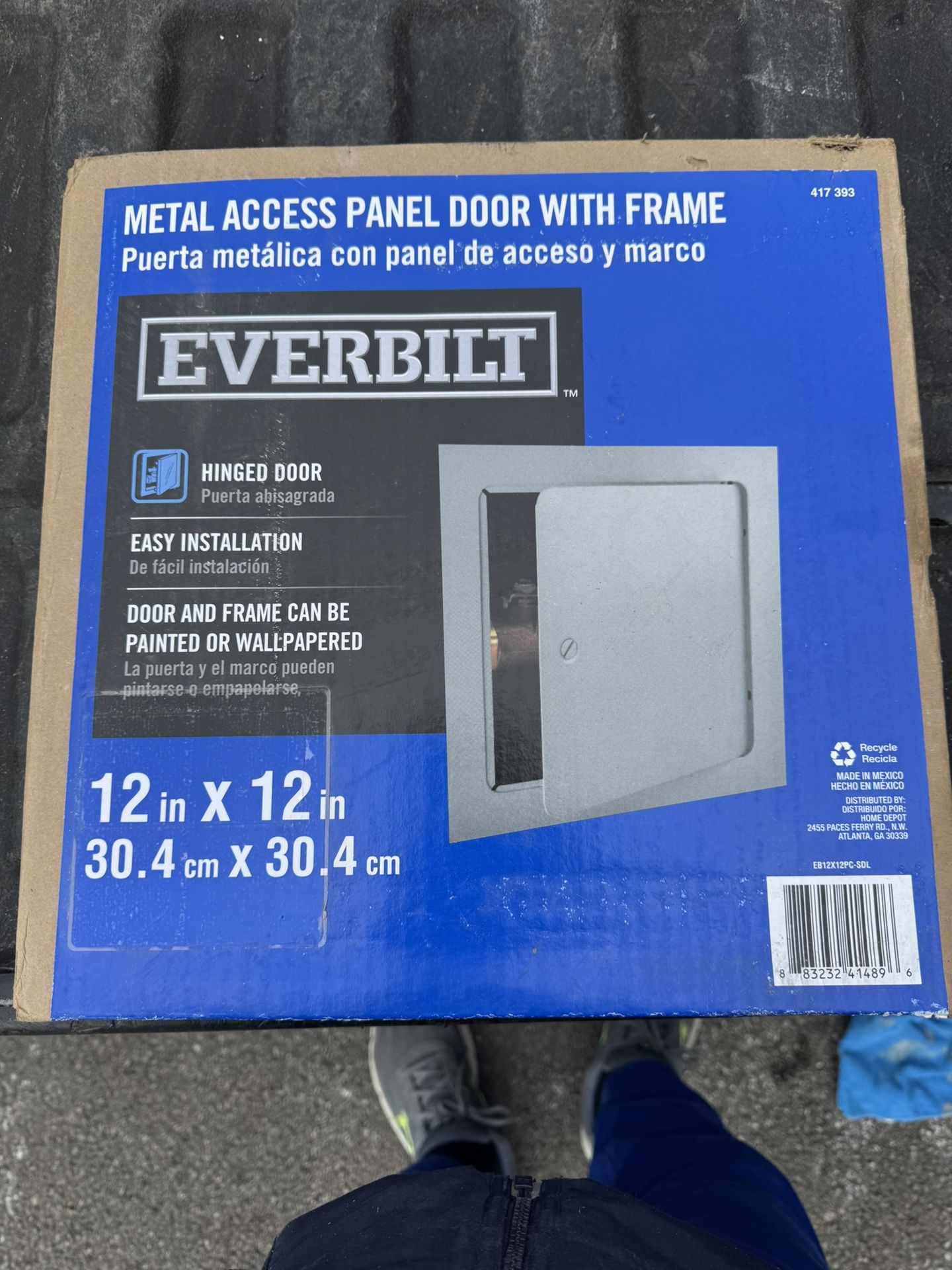 Everbilt Metal Access Panel Door With Frame, 12" x 12", New NIB
