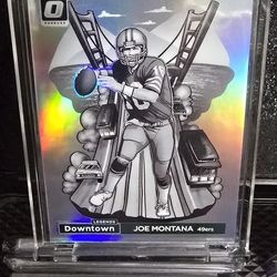 2024 Panini Donruss Optic Joe Montana #1 Downtown Case Hit Legends 49ers